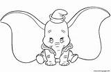 Dumbo Coloring Pages Cute Cartoon Printable Print Book sketch template