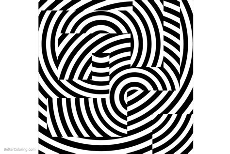 optical illusion coloring pages trippy  printable coloring pages