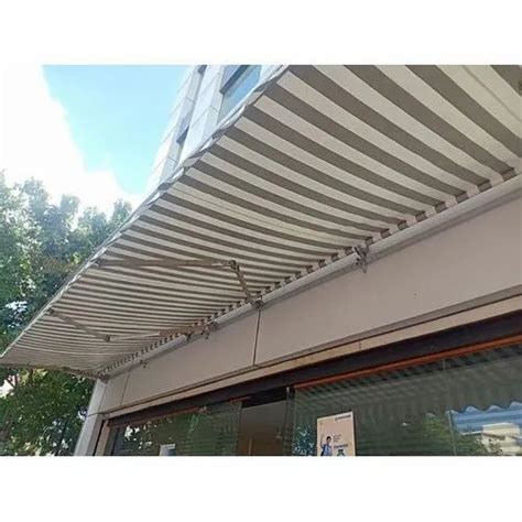 modular striped retractable awning  rs square feet retractable awning  hyderabad id
