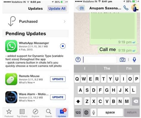 whatsapp iphone app gets voice calling button times of india
