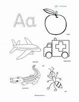 Alphabets Preschool sketch template