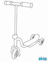 Scooter Coloring Pages Printable Color Template Colouring Print Drawing Scooters Kids Draw Hellokids Online Choose Board Transportation sketch template