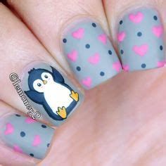penguin manicure penguin nails penguin nail art christmas nail art