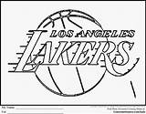 Coloring Pages Logo Basketball Lakers Nba Team Logos Printable Los Angeles Kids Denver Broncos Jordan Color College Michael Players Print sketch template