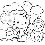 Kitty Hello Coloring Christmas Pages Activity Hang Even Could Around Them Great House sketch template