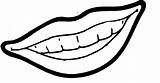Clipart Mouth Coloring Lips Colouring Pages Nose Lip Clip Cliparts Sheet Smile Eye Line Eyes Book Smiling Clipartmag Clipartbest Library sketch template