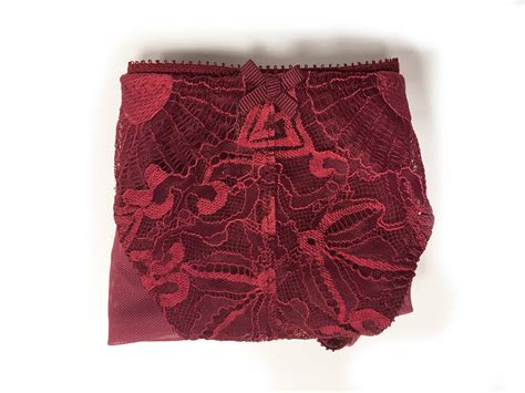 dark red lace sheer panties marianna giordana paris