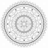 Mandala Adult Drukken Geschikte Stampabile Vectoreps10 Eps10 Abstraction sketch template