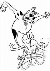 Scooby Doo Scoubidou Desenhos Coloriage Colorir Kolorowanki Planse Ausmalbilder Colorat Wrotki Deskorolka Tulamama Scrappy Dzieci Coloriages Malvorlagen Kolorowanka Coloriez Colorions sketch template