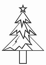 Kerstboom Kerstster Kleurplaat sketch template