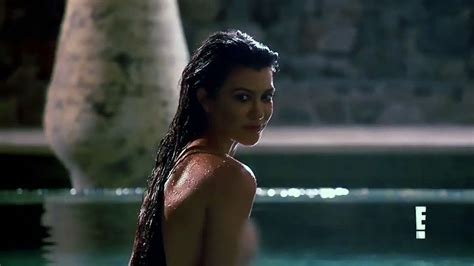 kourtney kardashian nude in the pool scandal planet
