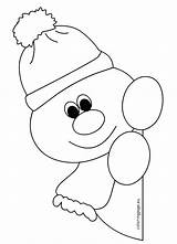 Snowman Coloring Pages Preschool Window Christmas Winter Abominable Color Nose Template Decorations Getcolorings Google Ca Printable Getdrawings Wooden sketch template