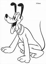 Coloring Pages Mickey Mouse Pluto Dog Color Print Drawing Printable Colouring Choose Board Kids sketch template