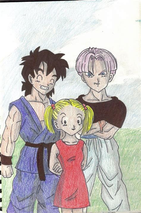 trunks goten and marron by windflame on deviantart
