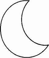 Moon Coloring Crescent Drawing Pages Printable Half Drawings Print Template Gif Wallpapers Results Search Getcoloringpages Templates 3kb sketch template