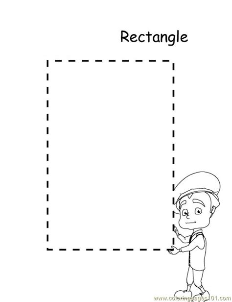 coloring pages rectangle design education shapes  printable