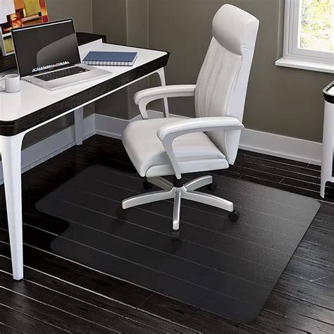 office chair mat  carpet unbreakable vinyl floor protector  lip    medium pile