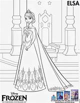 Coloring Pages Frozen Elsa Sheets Disney sketch template