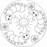 Mandala Coloring Spring Preschool Kindergarten Teachers Parents Lot Printable Kids Has sketch template