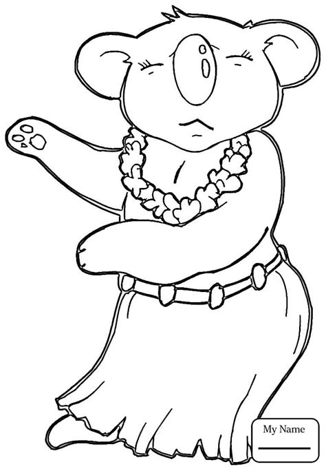 koala bear face page coloring pages