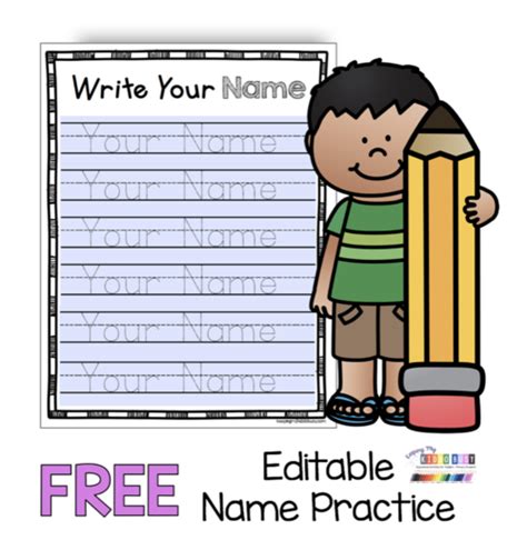 editable  practice pages writing practice preschool