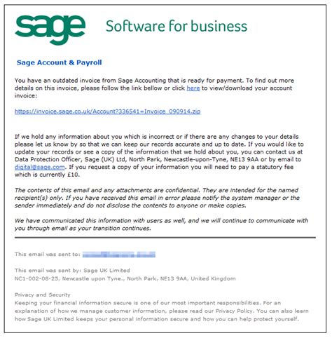 dynamoos blog sage outdated invoice spam