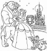 Beast Beauty Coloring Pages Printable Belle Color Print Disney Dancing Colouring Coloringpagesfortoddlers Castle Beautiful Procoloring Sheets Dance Rose Christmas Princess sketch template