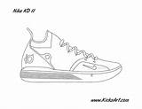 Kd Kicksart Hoops sketch template