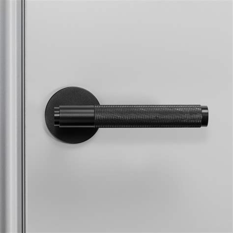 door handle fixed single sided black buster punch