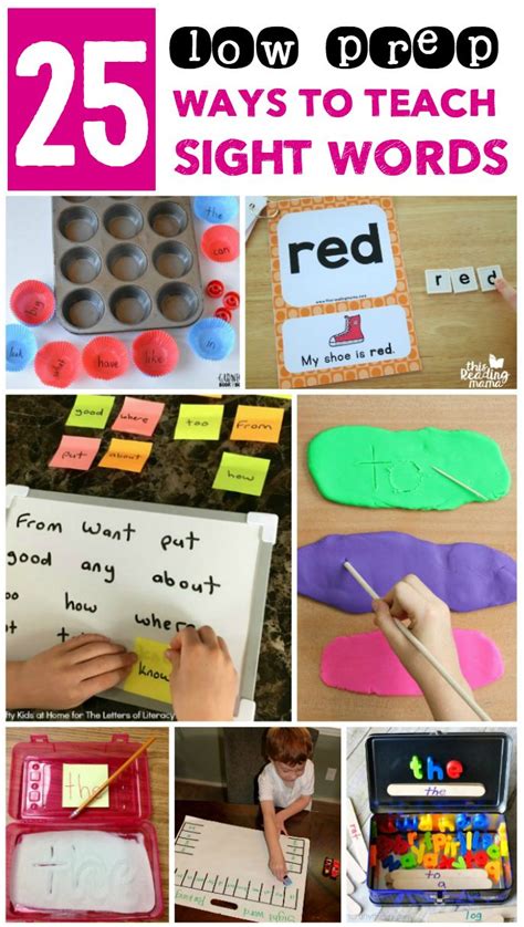 sight word activities images  pinterest literacy centers sight word activities