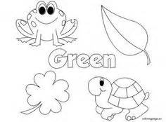 green color word worksheet education preschool colors coloring