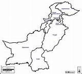 Pakistan Maps Outline Provinces Blank sketch template