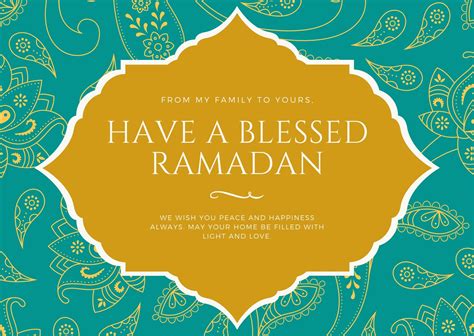 custom printable ramadan card templates canva