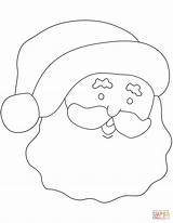 Santa Claus Coloring Simple Drawing Pages Portrait Printable Color Getdrawings Top Easy Christmas Print sketch template