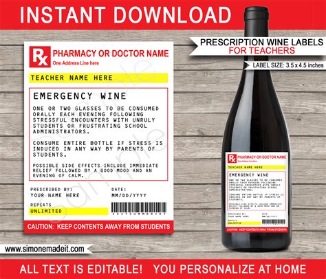 printable funny prescription labels portal tutorials