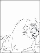Ferdinand Coloring Pages Bull Printable Bulls Kids sketch template