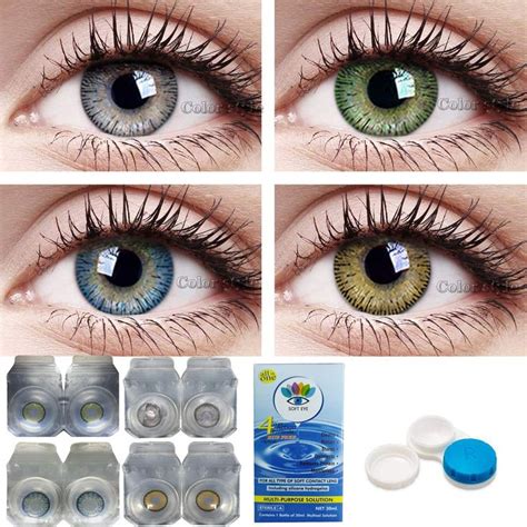 Soft Eye Combo Pack Of 4 Pairs Of Monthly Color Contact
