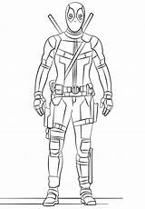 Deadpool Coloring Coloringonly sketch template