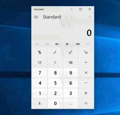 classic calculator  windows  creators update