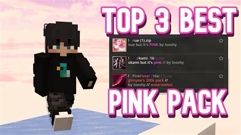pink texture packs  fps boost hypixel bedwars youtube