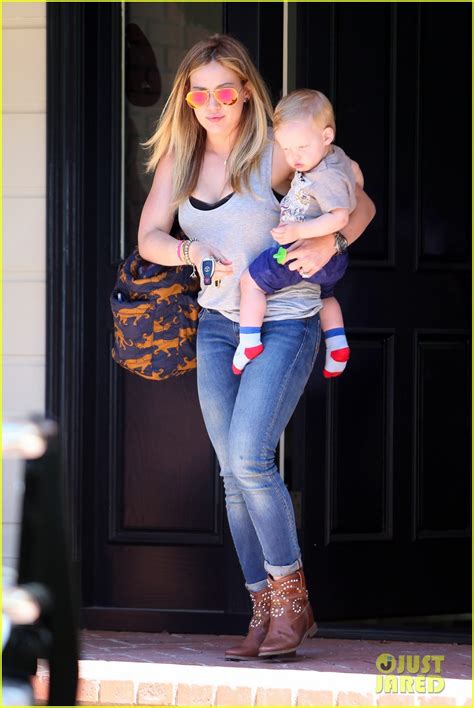 hilary duff luca started walking at eleven months photo