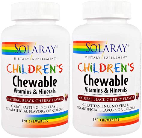 amazoncom childrens chewable vitamins minerals solaray  chewable health personal care
