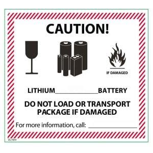 lithium ion battery label  shipping label ideas