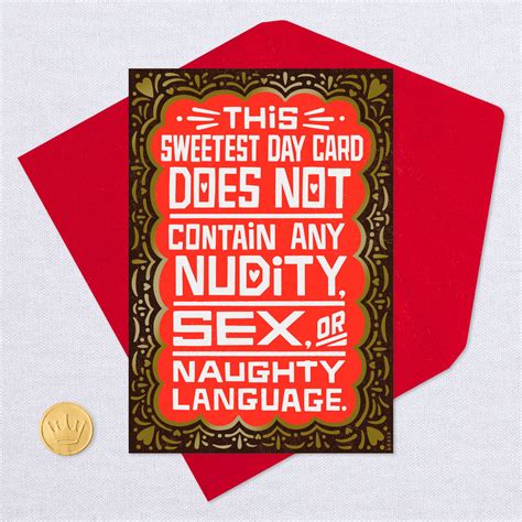 Strictly Naughty Funny Sweetest Day Card Greeting Cards Hallmark