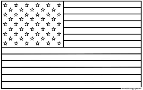 united states flag original coloring page printable