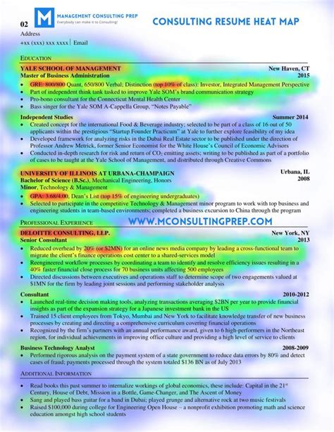 consulting resume overview  mconsultingprep