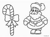Candy Cane Coloring Pages Santa Christmas Printable Cool2bkids Kids sketch template
