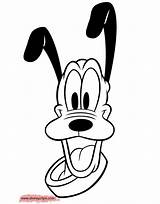 Pluto Disney Coloring Pages Drawing Face Disneyclips Clipartmag Funstuff sketch template