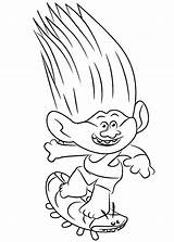 Trolls Coloring Pages Movie Printable Heitz Aspen sketch template