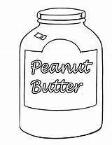 Peanut Jar Butter Template sketch template